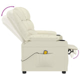Fauteuil de massage Crème Similicuir