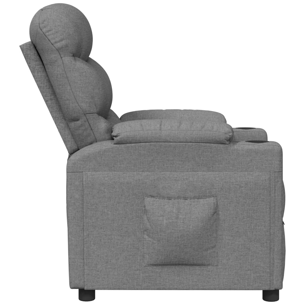 Fauteuil inclinable Gris clair Tissu