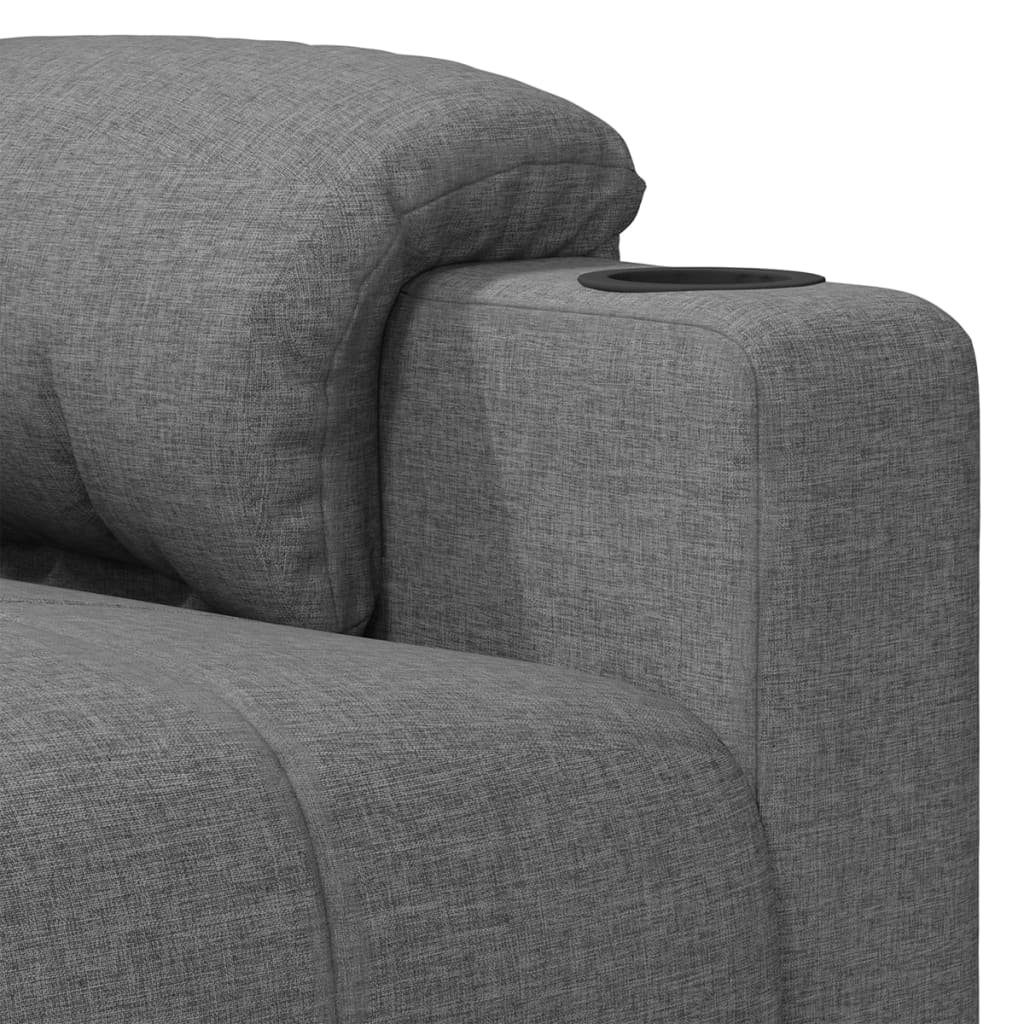 Fauteuil inclinable Gris clair Tissu