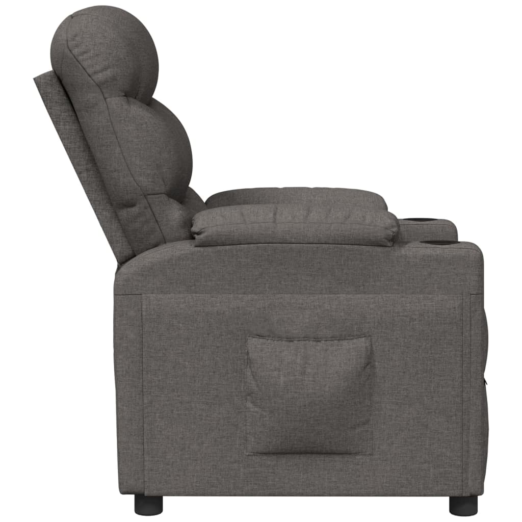 Fauteuil inclinable Gris foncé Tissu