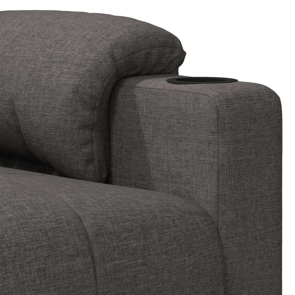 Fauteuil inclinable Gris foncé Tissu