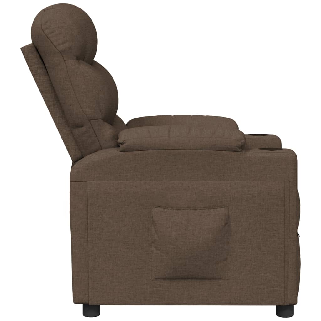 Fauteuil inclinable Marron Tissu