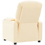 Fauteuil inclinable Crème Tissu