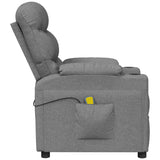 Fauteuil de massage Gris clair Tissu