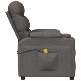 Fauteuil de massage Gris foncé Tissu