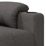 Fauteuil de massage Gris foncé Tissu