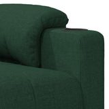 Fauteuil de massage Vert foncé Tissu
