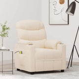 Fauteuil de massage Crème Tissu