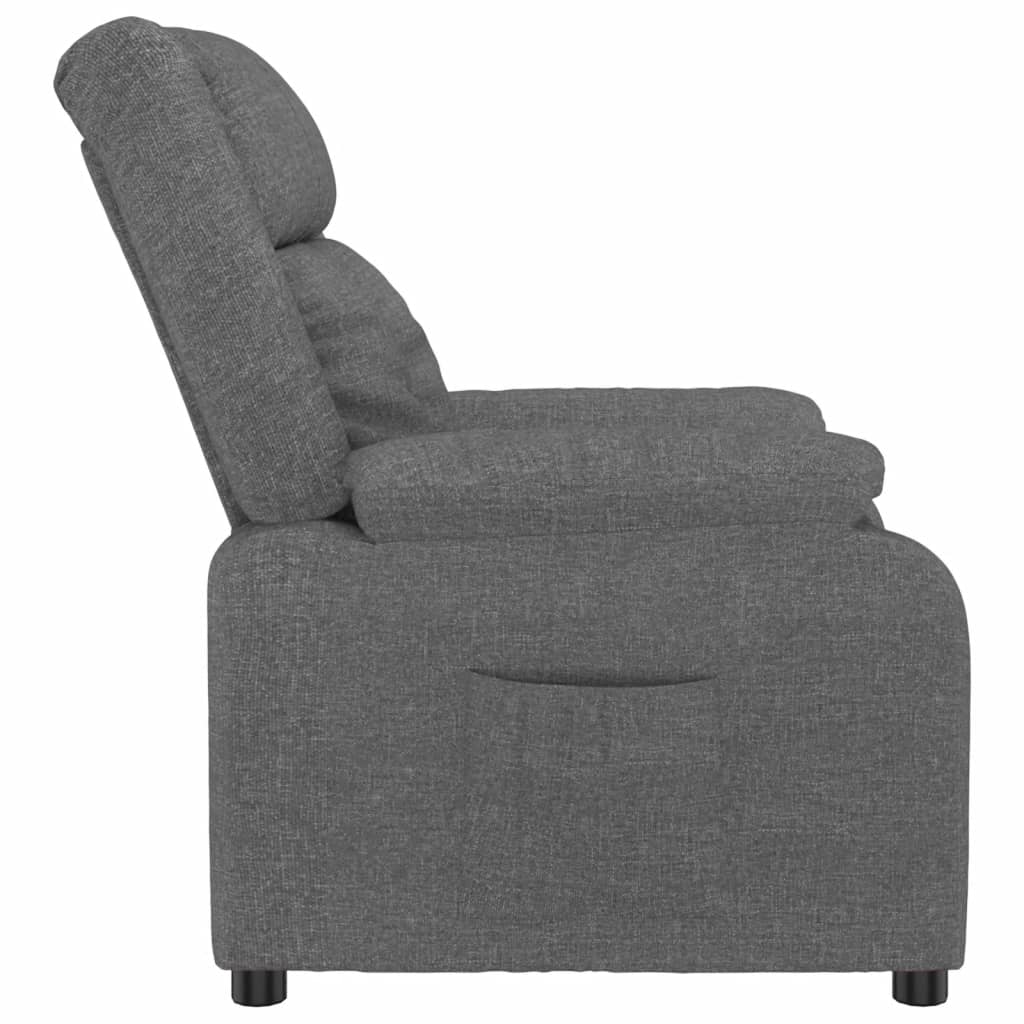 Fauteuil inclinable Gris foncé Tissu