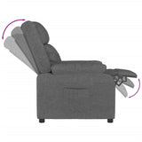 Fauteuil inclinable Gris foncé Tissu