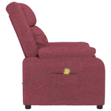 Fauteuil de massage Rouge bordeaux Tissu