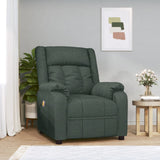Fauteuil de massage Vert foncé Tissu