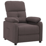 Fauteuil inclinable Marron foncé Tissu