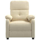 Fauteuil inclinable Crème Tissu