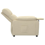 Fauteuil inclinable Crème Tissu