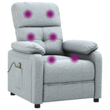 Fauteuil de massage Gris clair Tissu