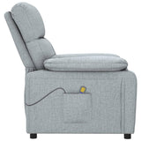 Fauteuil de massage Gris clair Tissu
