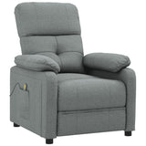 Fauteuil de massage Gris foncé Tissu