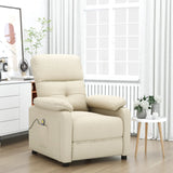 Fauteuil de massage Crème Tissu