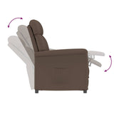 Fauteuil inclinable marron Marron foncé 70.5 x 96.5 x 95 cm