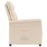 Fauteuil inclinable Beige Tissu microfibre