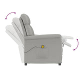 Chaise de massage Gris clair 70.5 x 96.5 x 95 cm Polyester