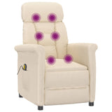 Fauteuil de massage Beige Tissu microfibre