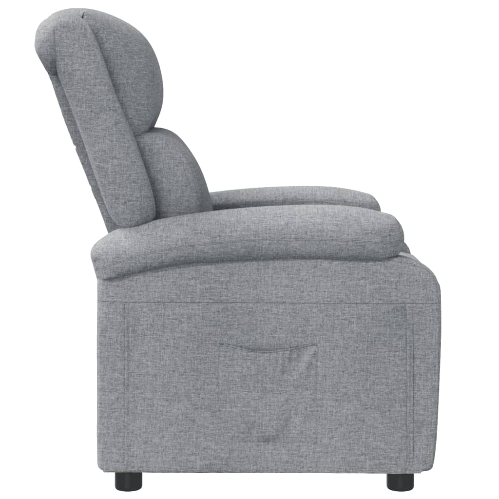 Fauteuil inclinable Gris clair Tissu