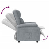 Fauteuil inclinable Gris clair Tissu