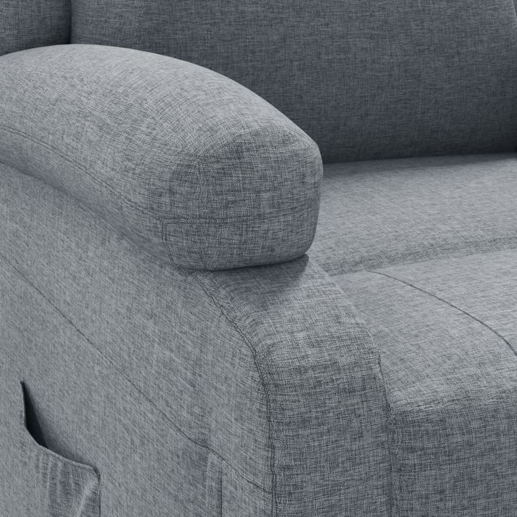 Fauteuil inclinable Gris clair Tissu