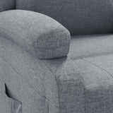 Fauteuil inclinable Gris clair Tissu