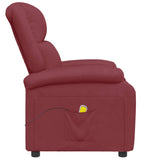 Fauteuil de massage Rouge bordeaux Similicuir