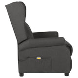 Fauteuil de massage Gris foncé Tissu