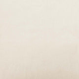 Fauteuil à bascule à oreilles en velours crème bois massif