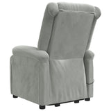 Fauteuil de massage Gris clair Velours
