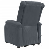 Fauteuil de massage Gris foncé Velours