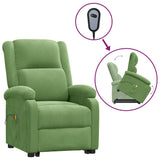 Fauteuil de massage Vert clair Velours