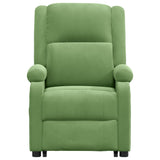 Fauteuil de massage Vert clair Velours