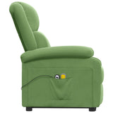 Fauteuil de massage Vert clair Velours