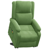 Fauteuil de massage Vert clair Velours