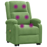 Fauteuil de massage Vert clair Velours