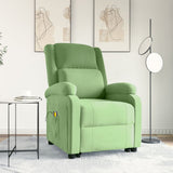 Fauteuil de massage Vert clair Velours