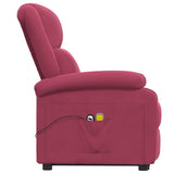 Fauteuil de massage Rouge bordeaux Velours
