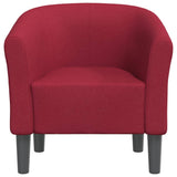 Chaise cabriolet rouge bordeaux tissu