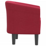 Chaise cabriolet rouge bordeaux tissu