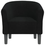 Chaise cabriolet noir tissu