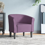 Chaise cabriolet violet tissu