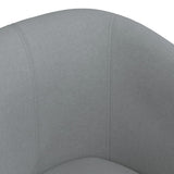 Chaise cabriolet avec repose-pied gris clair tissu