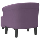 Chaise cabriolet avec repose-pied violet tissu