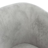 Chaise cabriolet gris clair velours